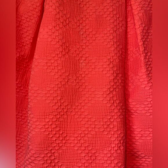 Pink Trina Turk Textured Pleated Circle Skater Skirt with Zipper 0 small spring - Picture 3 of 6